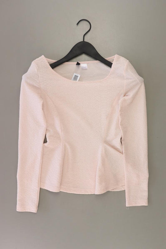 H&M Longsleeve-Shirt Gr. M Langarm rosa aus Polyester