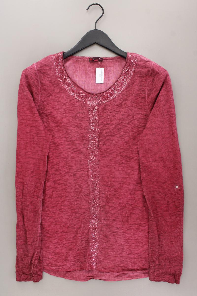 Street One Langarmbluse Gr. 36 mit Pailletten rot