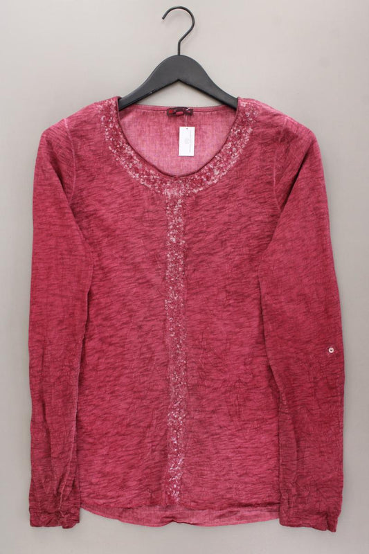 Street One Langarmbluse Gr. 36 mit Pailletten rot