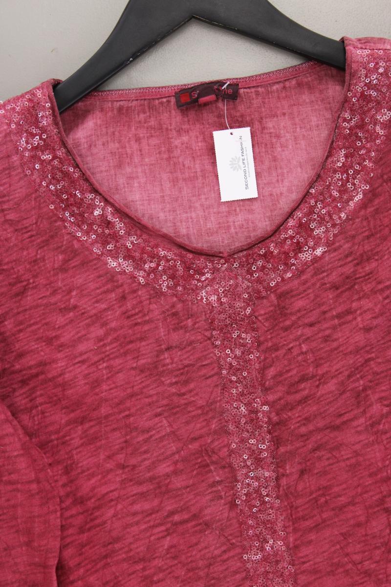 Street One Langarmbluse Gr. 36 mit Pailletten rot