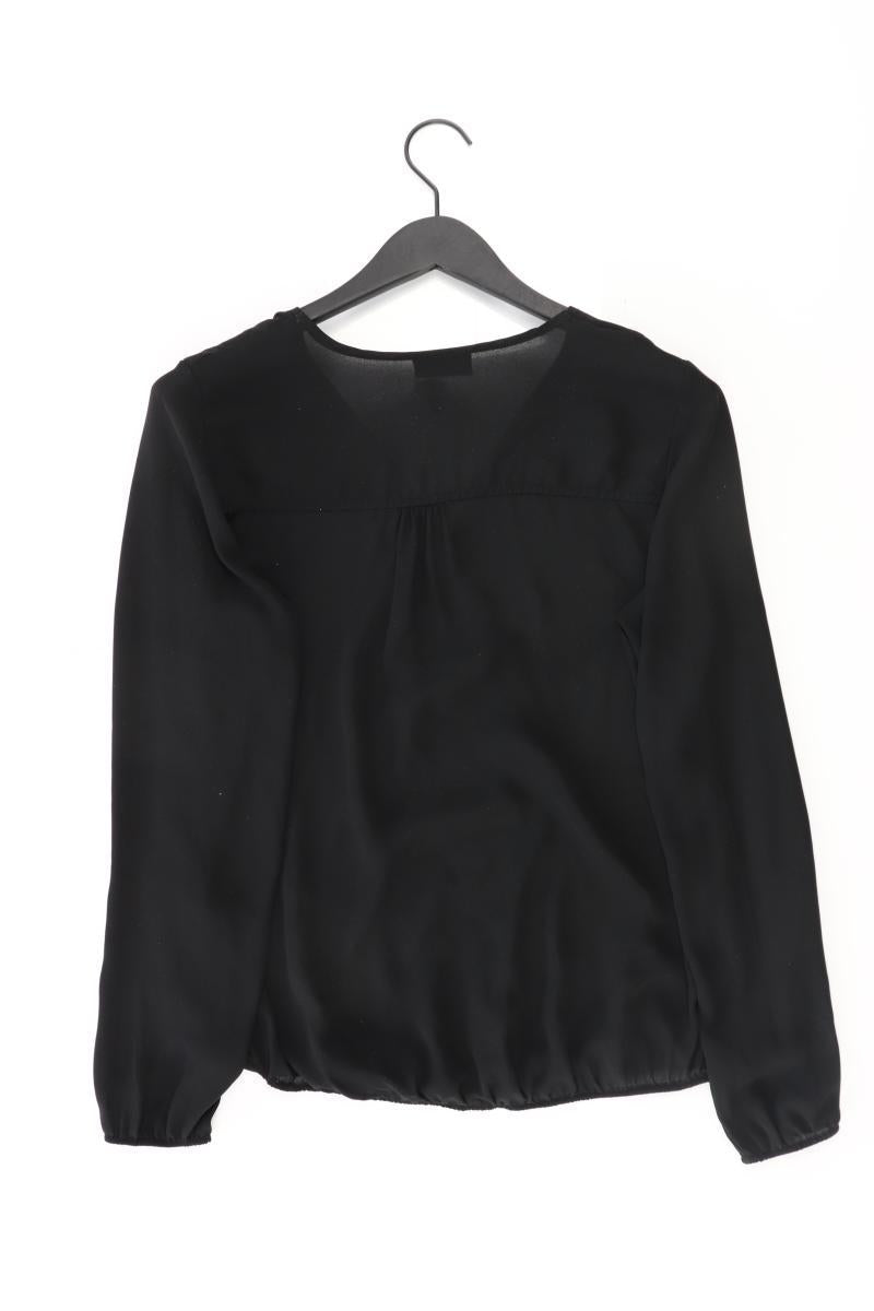 Langarmbluse Gr. 38 schwarz aus Polyester