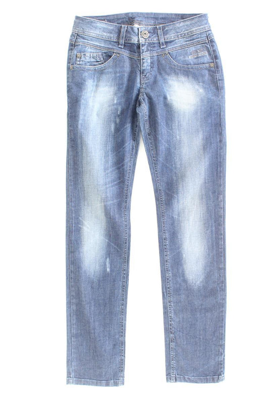 Street One Straight Jeans Gr. W28 blau aus Baumwolle