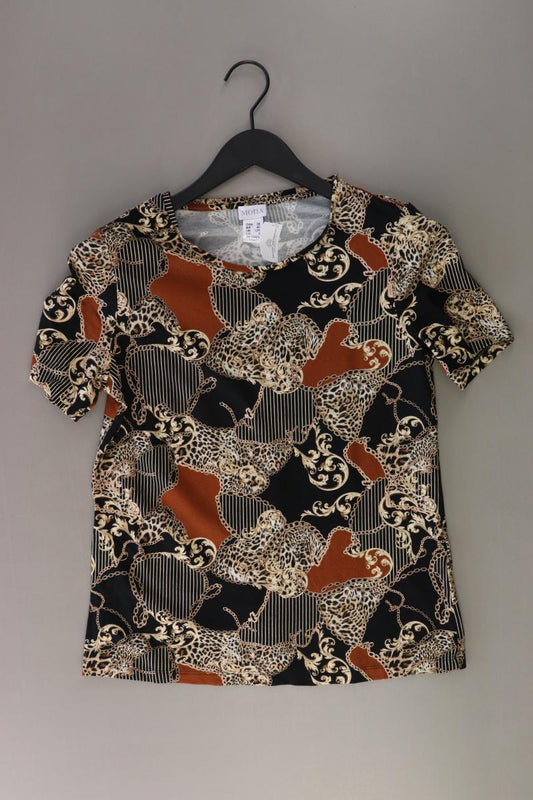 Mona Printshirt Gr. 38 Kurzarm braun aus Viskose