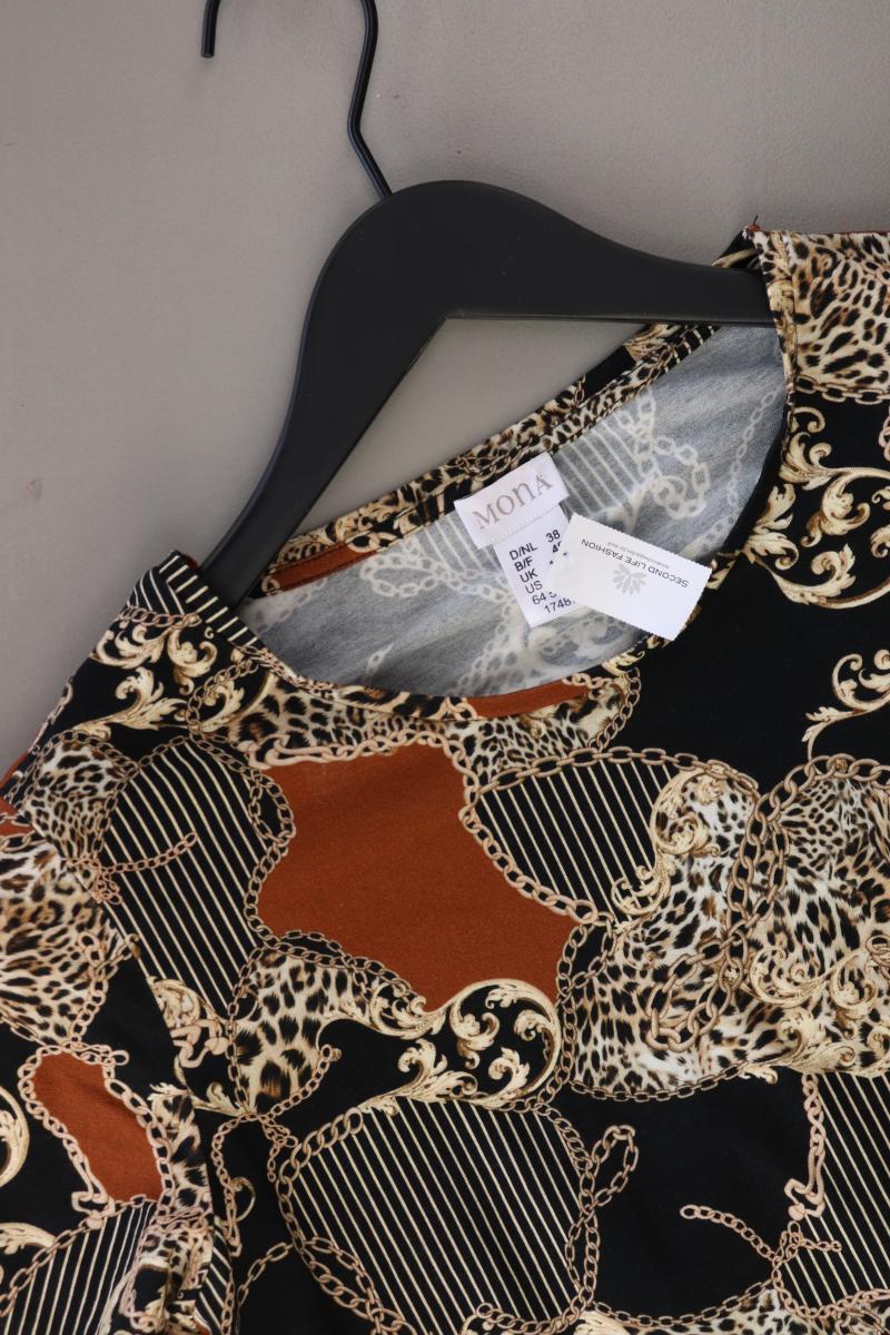 Mona Printshirt Gr. 38 Kurzarm braun aus Viskose