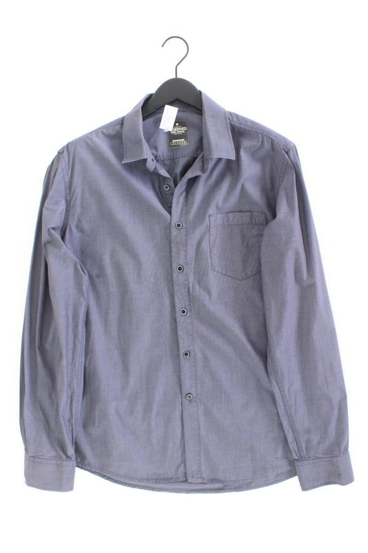 Reserved Langarmhemd für Herren Gr. XL blau aus Baumwolle