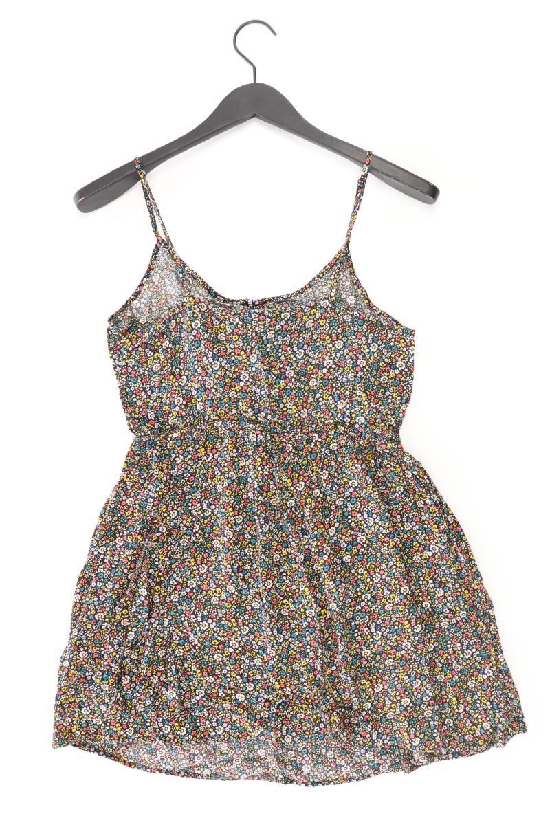 H&M Trägerkleid Gr. 42 mit Blumenmuster mehrfarbig aus Viskose
