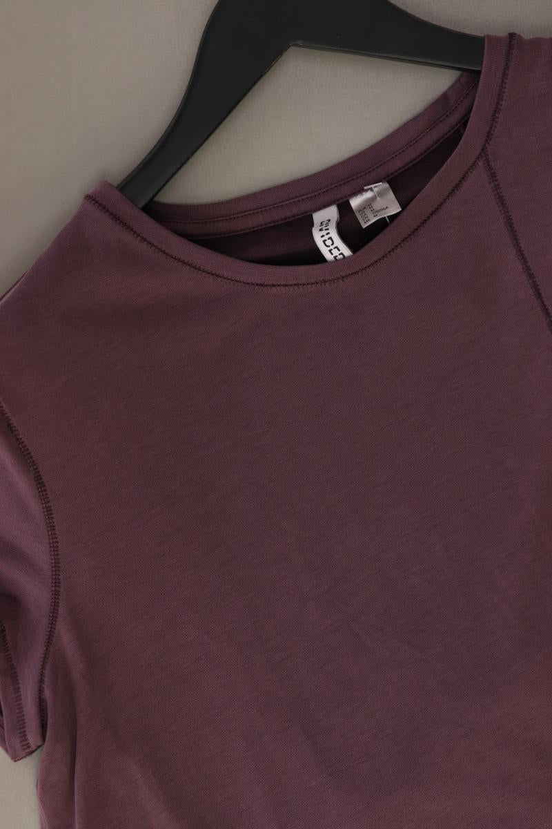 H&M Divided Shirt Gr. M Kurzarm lila aus Modal