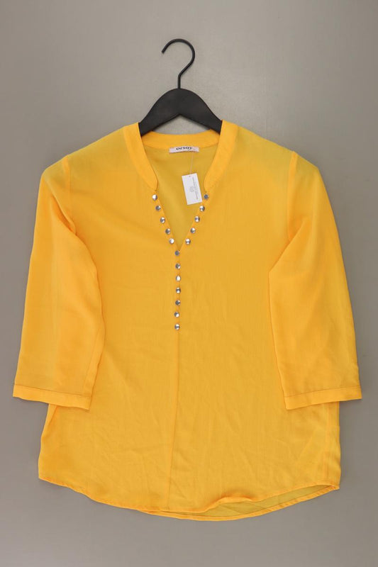 Orsay Bluse Gr. 38 3/4 Ärmel mit Nieten gelb aus Polyester