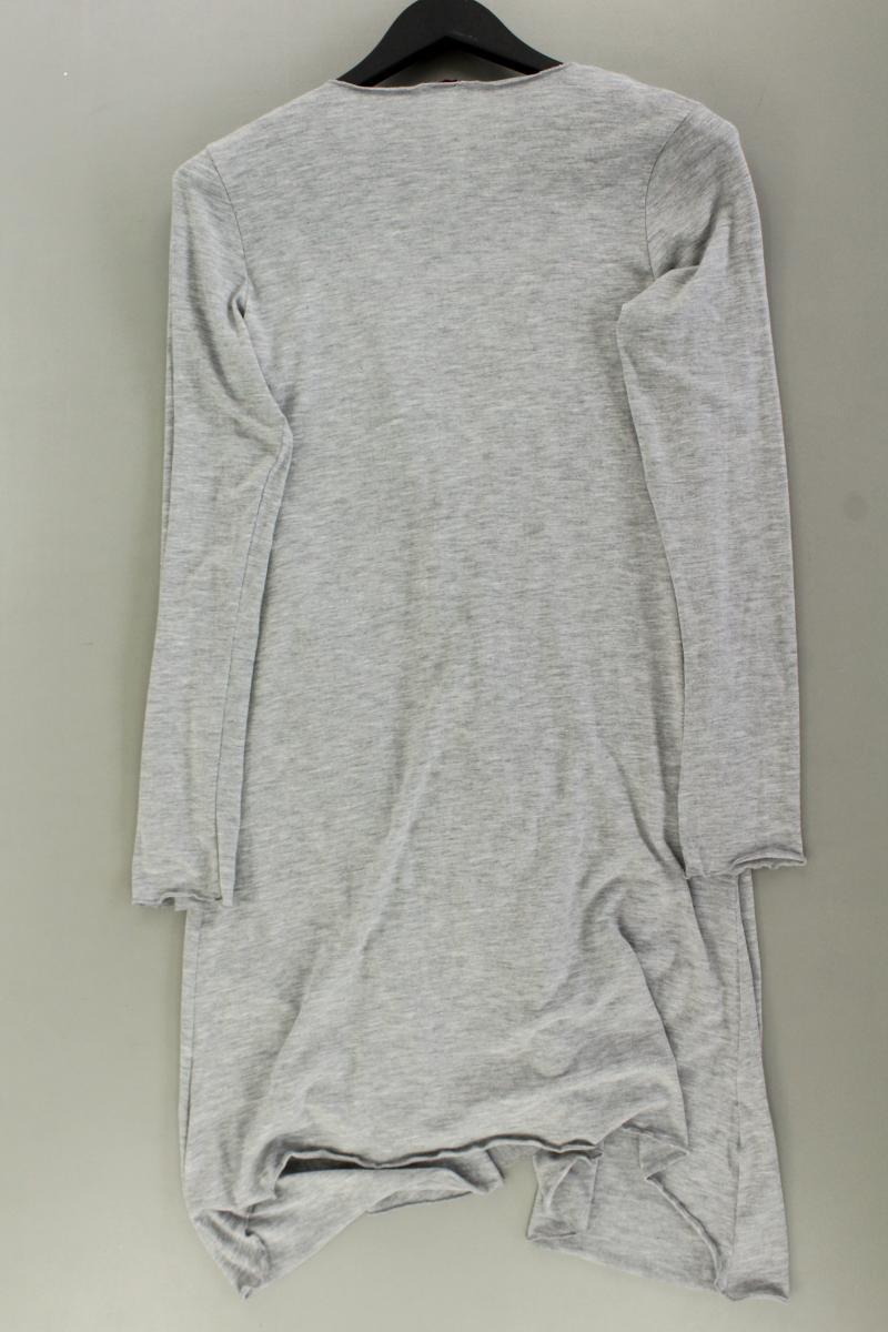 Strickjacke Gr. 36/38 Langarm grau aus Polyester