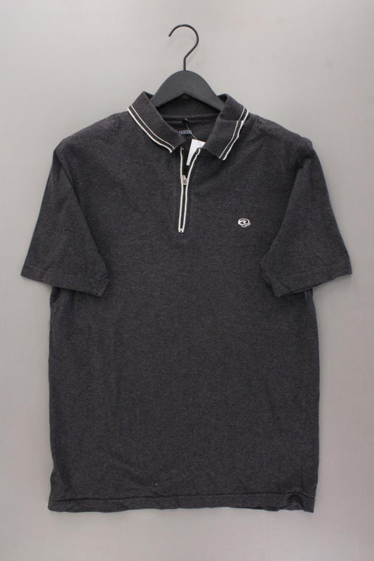 BARISAL Poloshirt für Herren Gr. M Kurzarm grau aus Baumwolle