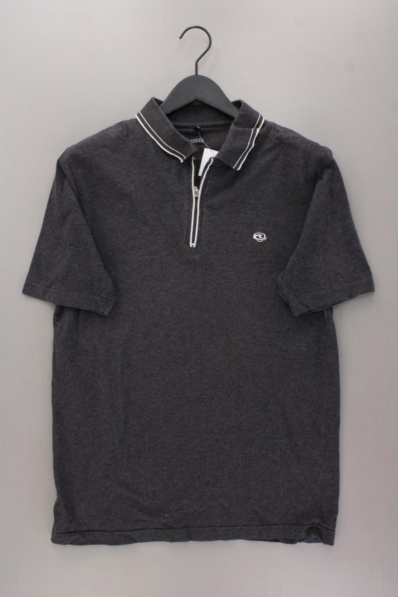 BARISAL Poloshirt für Herren Gr. 48/50 Kurzarm grau aus Baumwolle