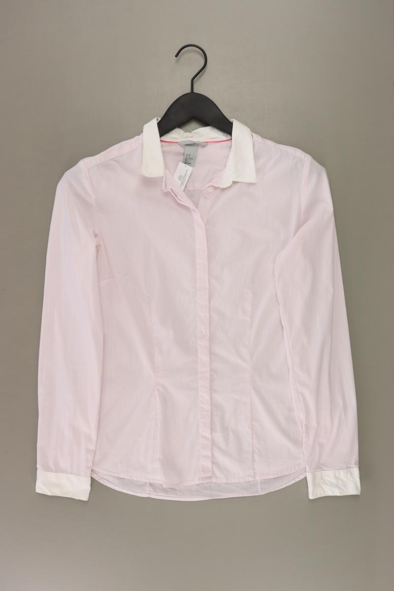 H&M Langarmbluse Gr. 40 rosa aus Baumwolle