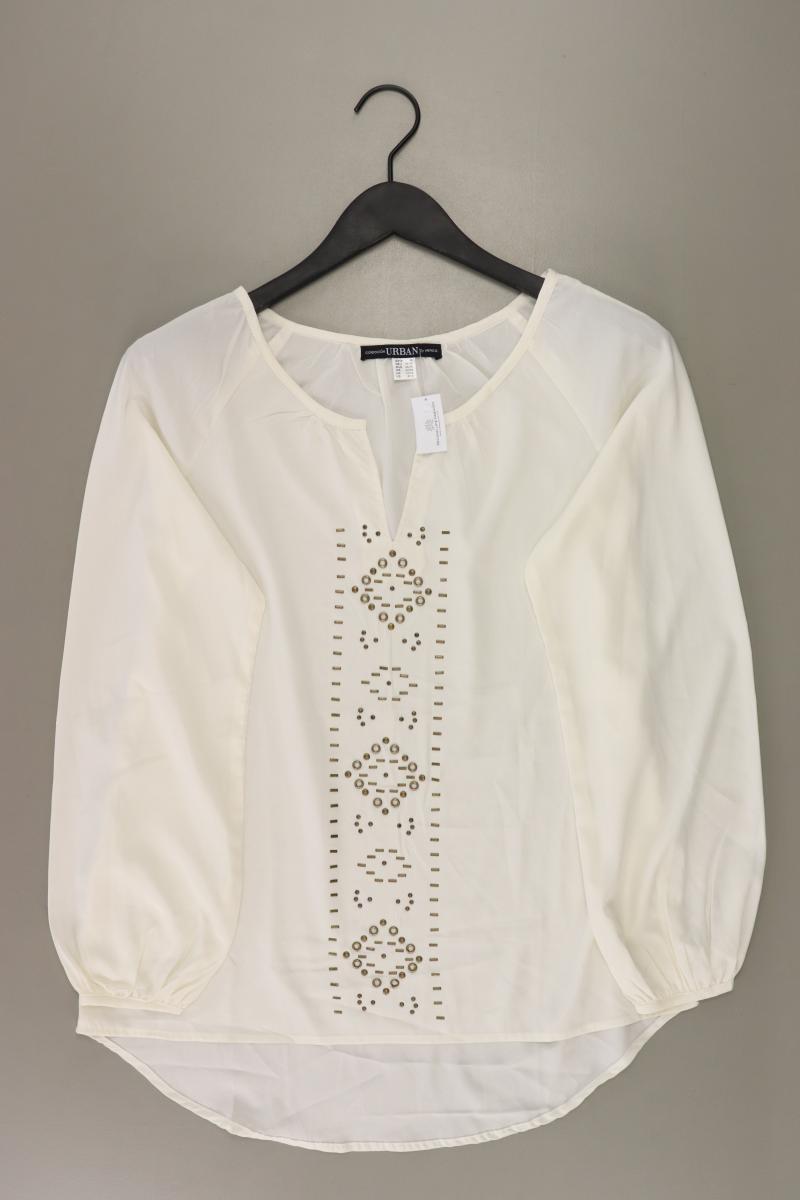 Langarmbluse Gr. M mit Nieten creme aus Polyester