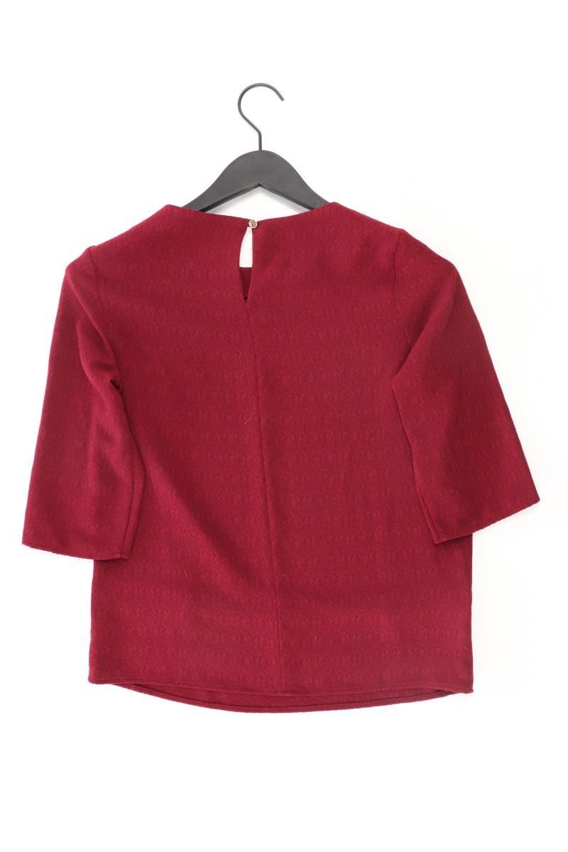 Bluse Gr. 36 3/4 Ärmel rot aus Polyester