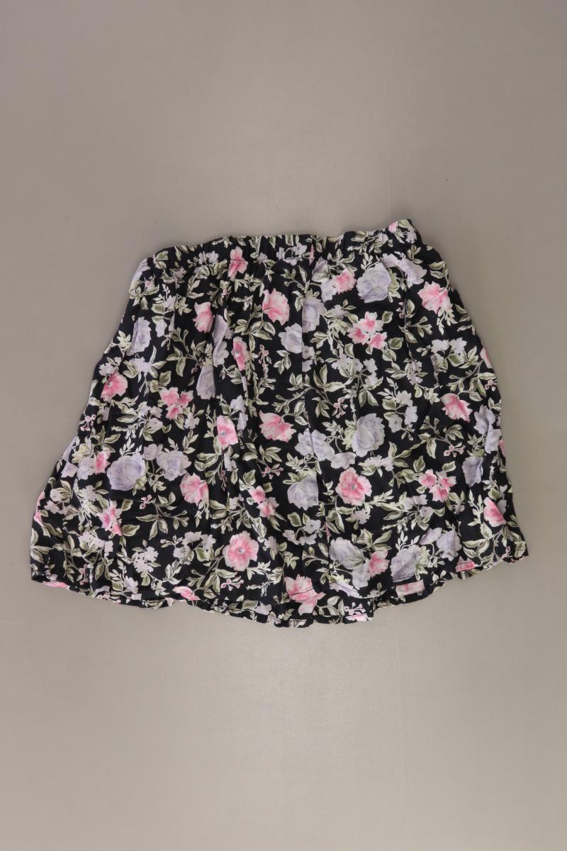 Divided by H&M Minirock Gr. 40 mit Blumenmuster mehrfarbig aus Viskose