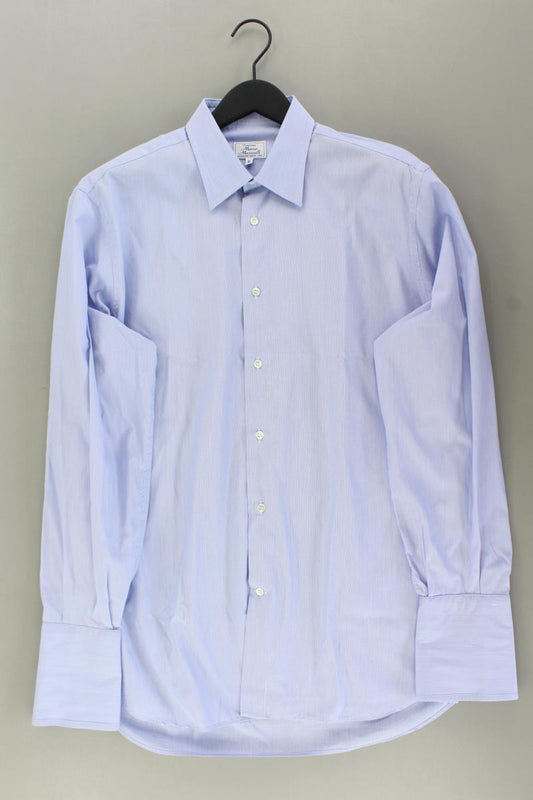 Marino Mazzarelli Langarmhemd für Herren Gr. Hemdgröße 41 blau