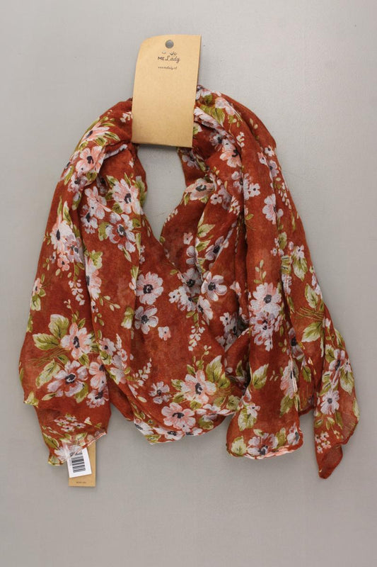 MeLady Tuch mit Blumenmuster neu mit Etikett orange aus Polyester