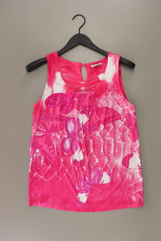 Vivance Ärmellose Bluse Gr. 38 mit Blumenmuster pink