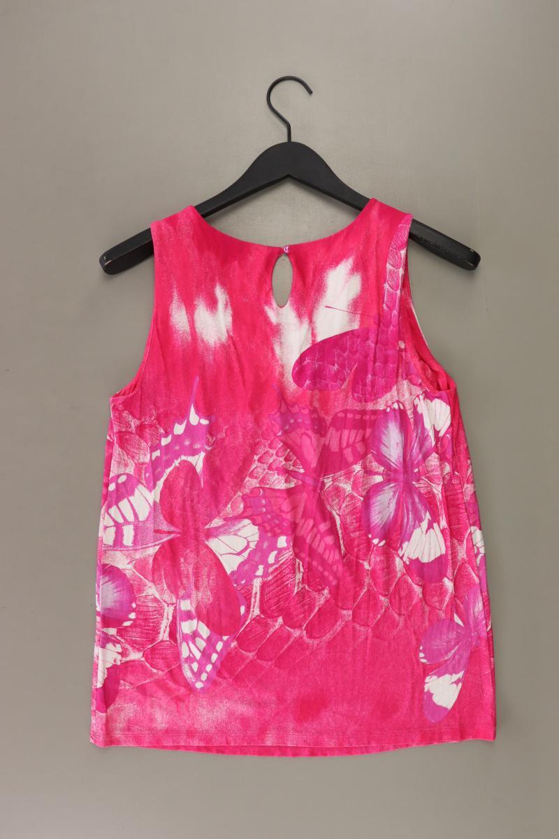 Vivance Ärmellose Bluse Gr. 38 mit Blumenmuster pink
