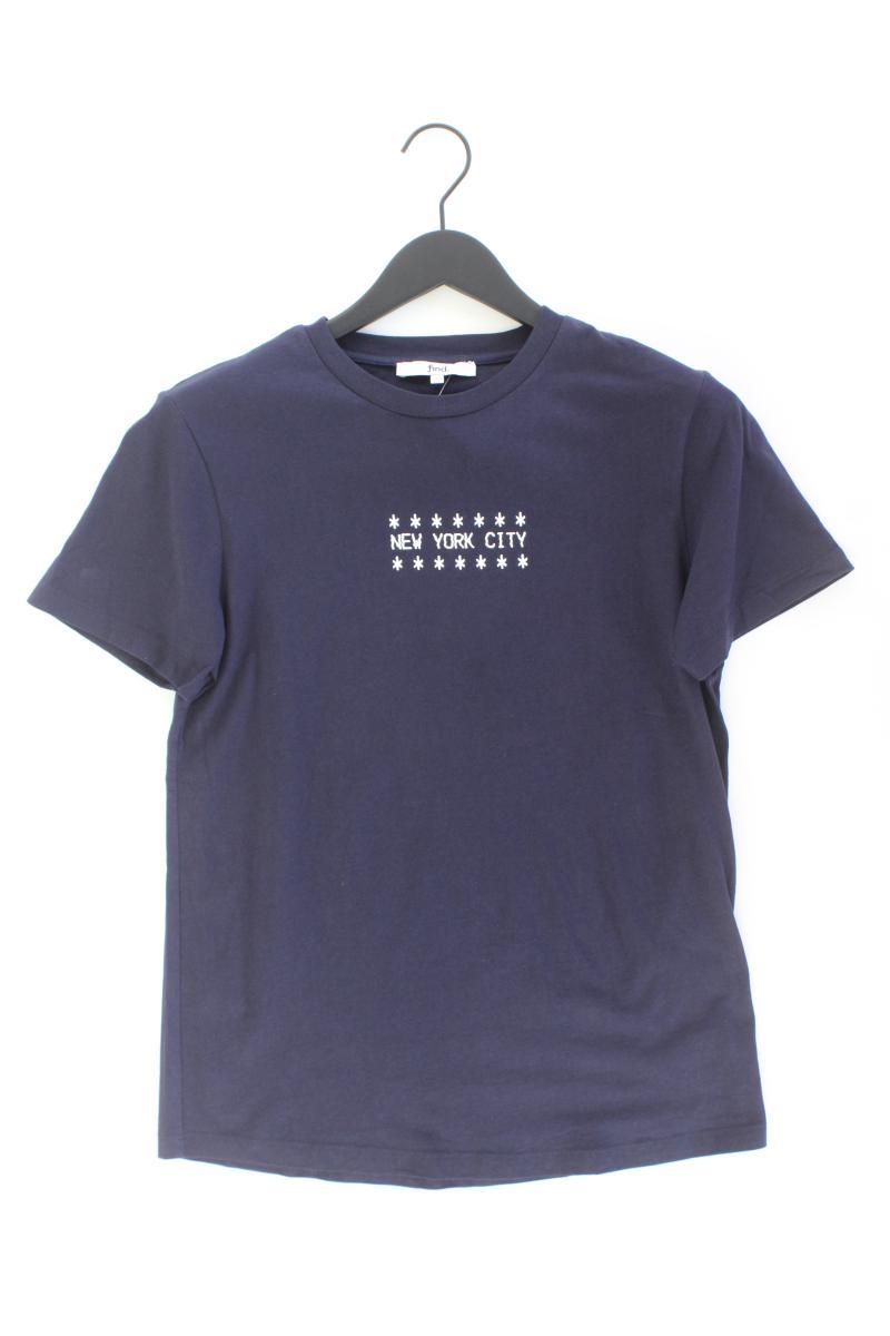 T-Shirt für Herren Gr. S Kurzarm schwarz aus Baumwolle