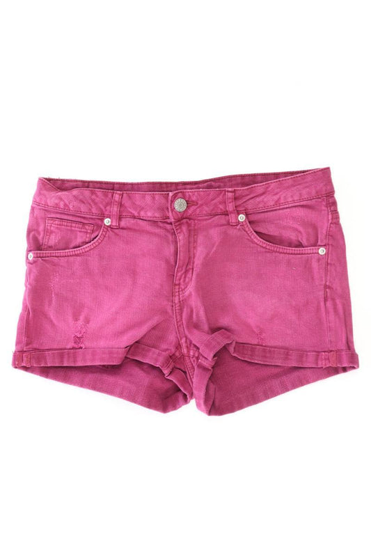 H&M Hotpants Gr. 36 lila aus Baumwolle