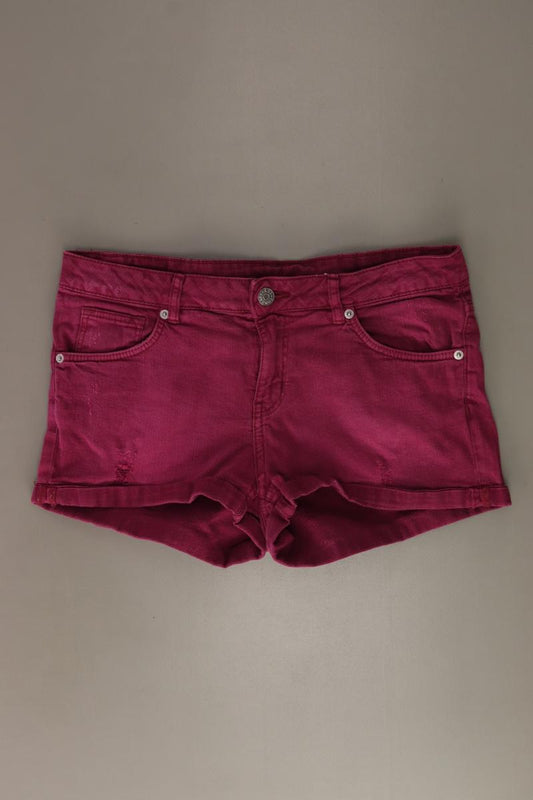 H&M Hotpants Gr. 36 lila aus Baumwolle