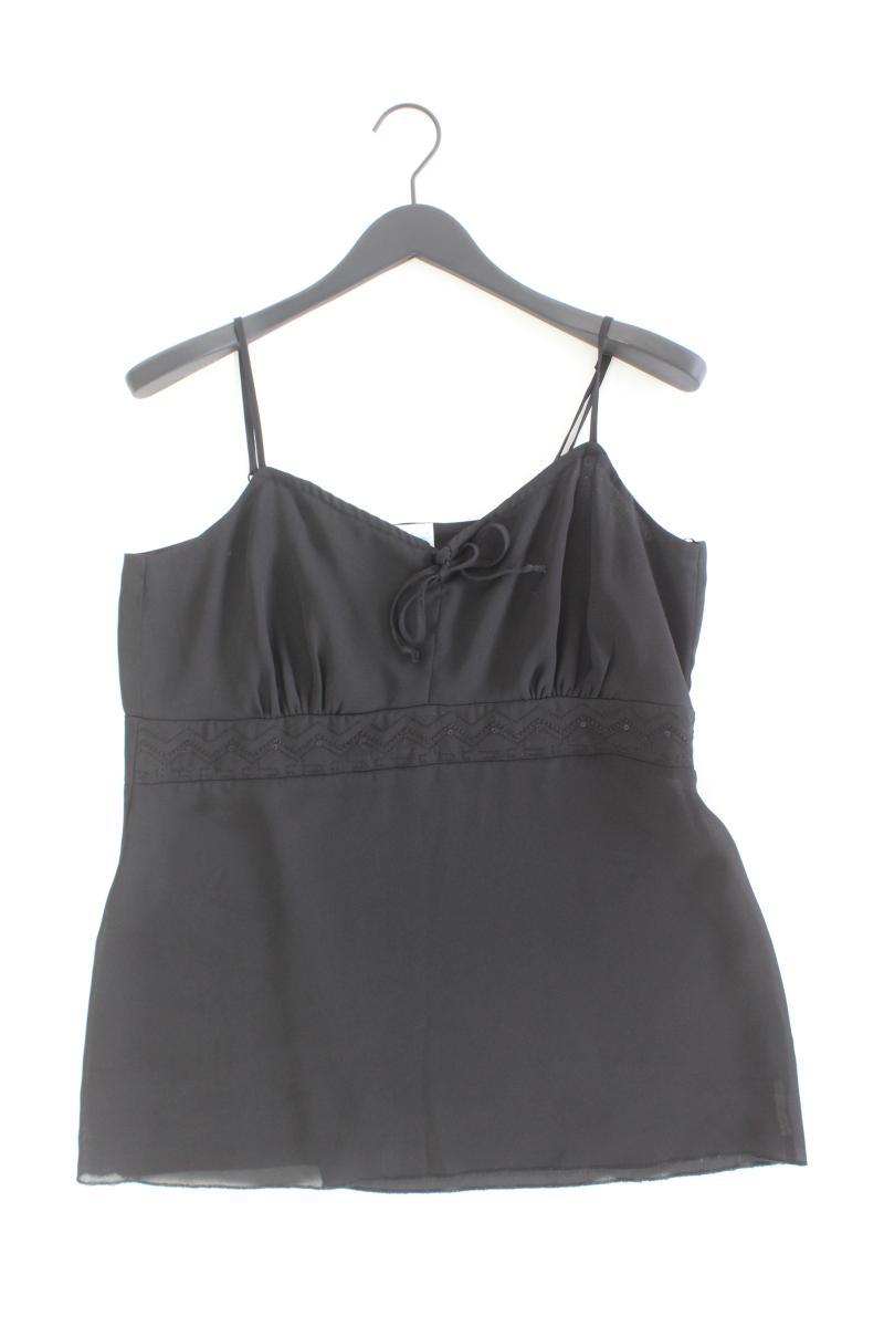 Ulla Popken Bluse Gr. 44 Träger schwarz
