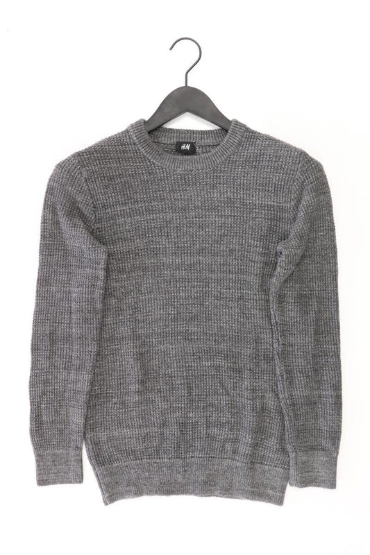 H&M Grobstrickpullover für Herren Gr. S grau aus Polyacryl