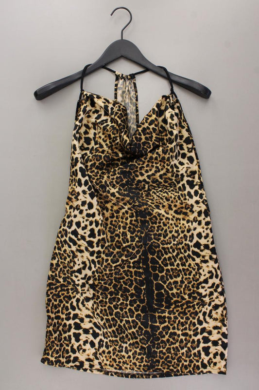 MED Trägerkleid Leoprint Gr. S/M mit Tierdruck braun aus Polyester