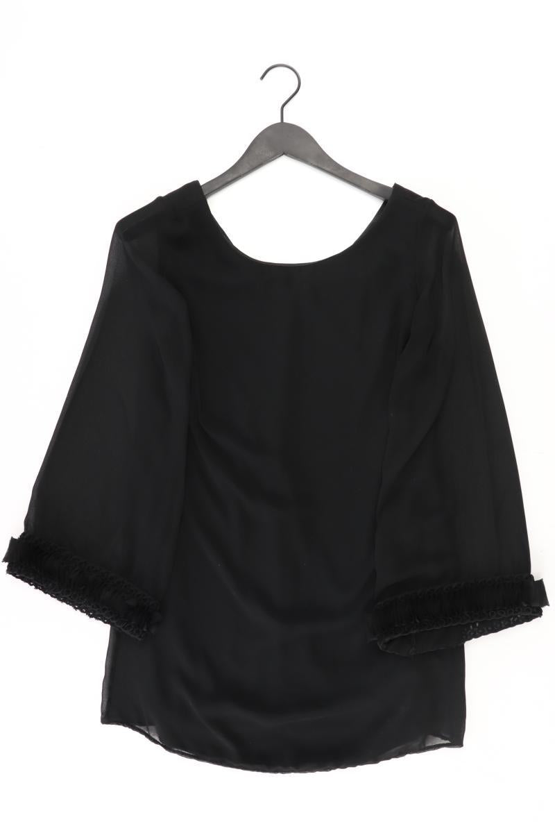 Langarmkleid Gr. 36 schwarz aus Polyester