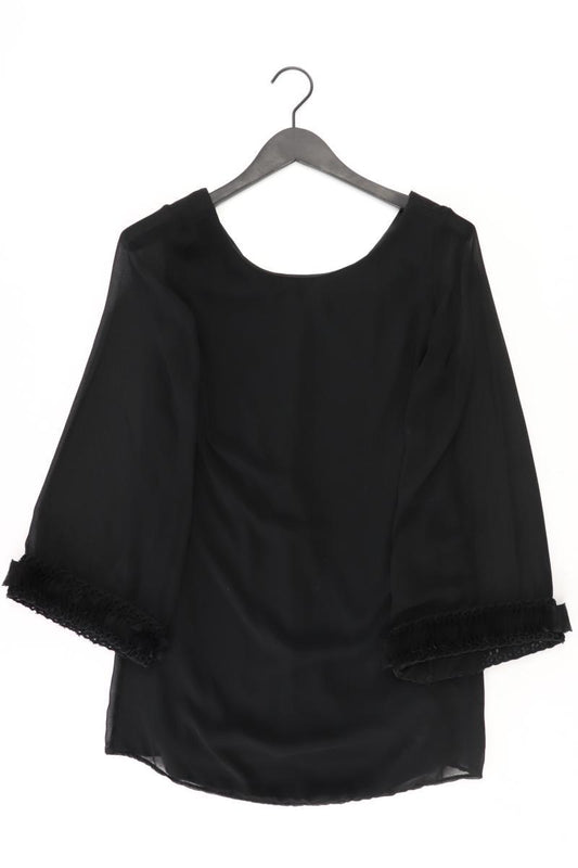 Langarmkleid Gr. 36 schwarz aus Polyester