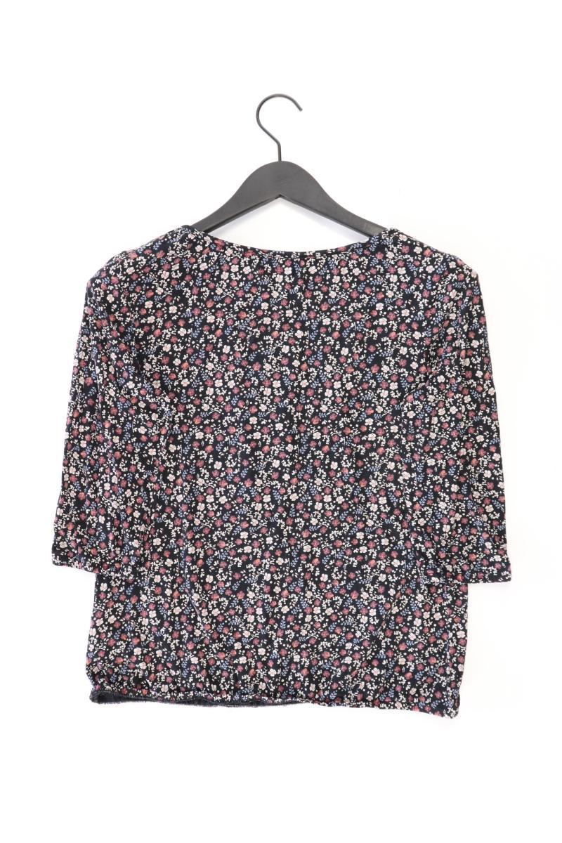 Bluse Gr. 36 mit Blumenmuster 3/4 Ärmel blau