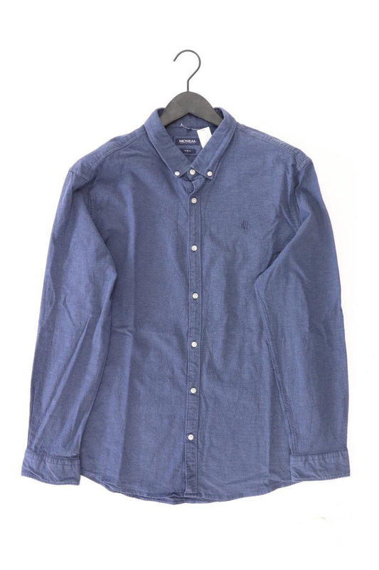 McNeal Langarmhemd für Herren Gr. XXL blau aus Baumwolle