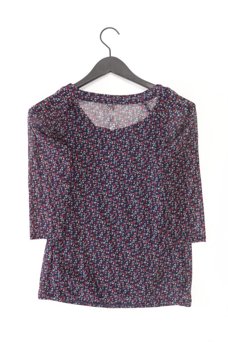 s.Oliver Bluse Gr. 36 mit Blumenmuster 3/4 Ärmel blau