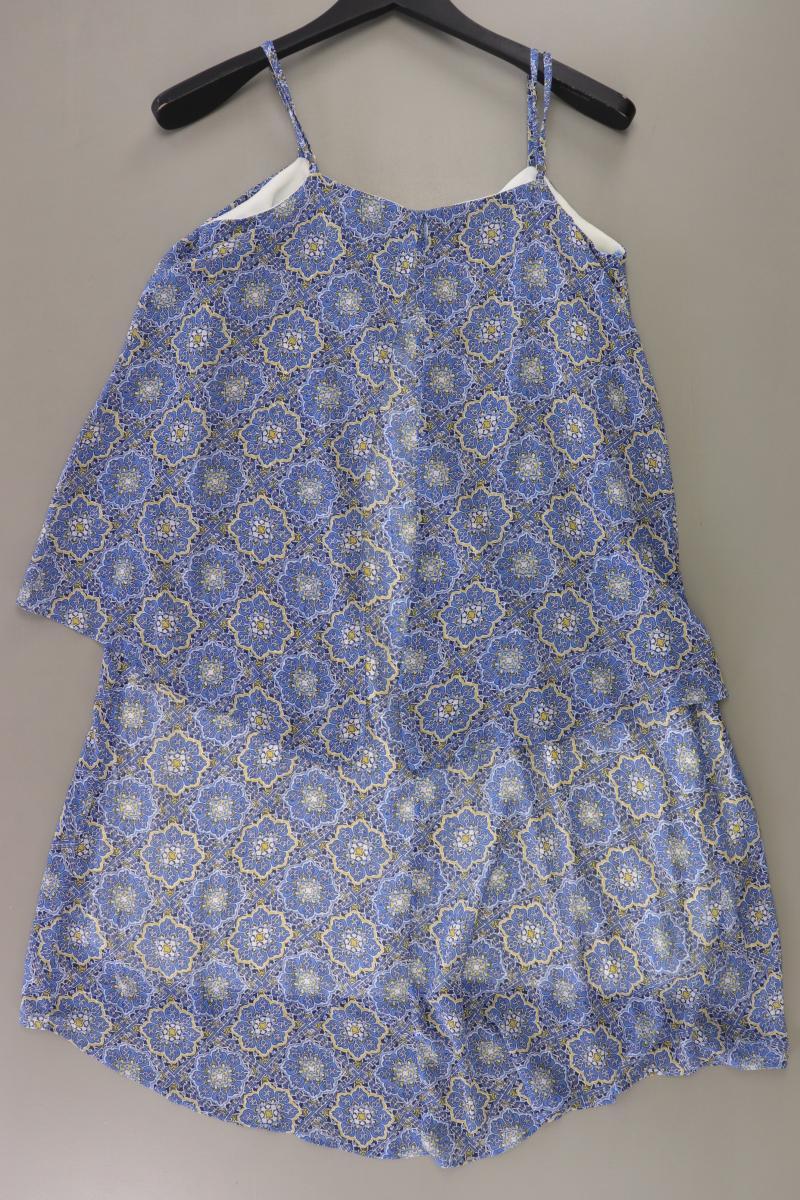 Chiffonkleid Gr. 40 Träger blau