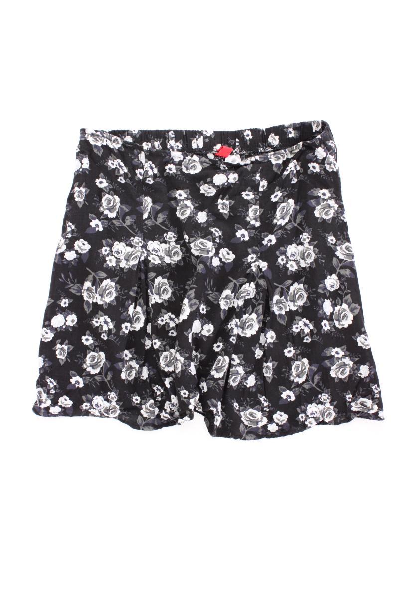 H&M Divided Minirock Gr. 38 mit Blumenmuster schwarz aus Viskose