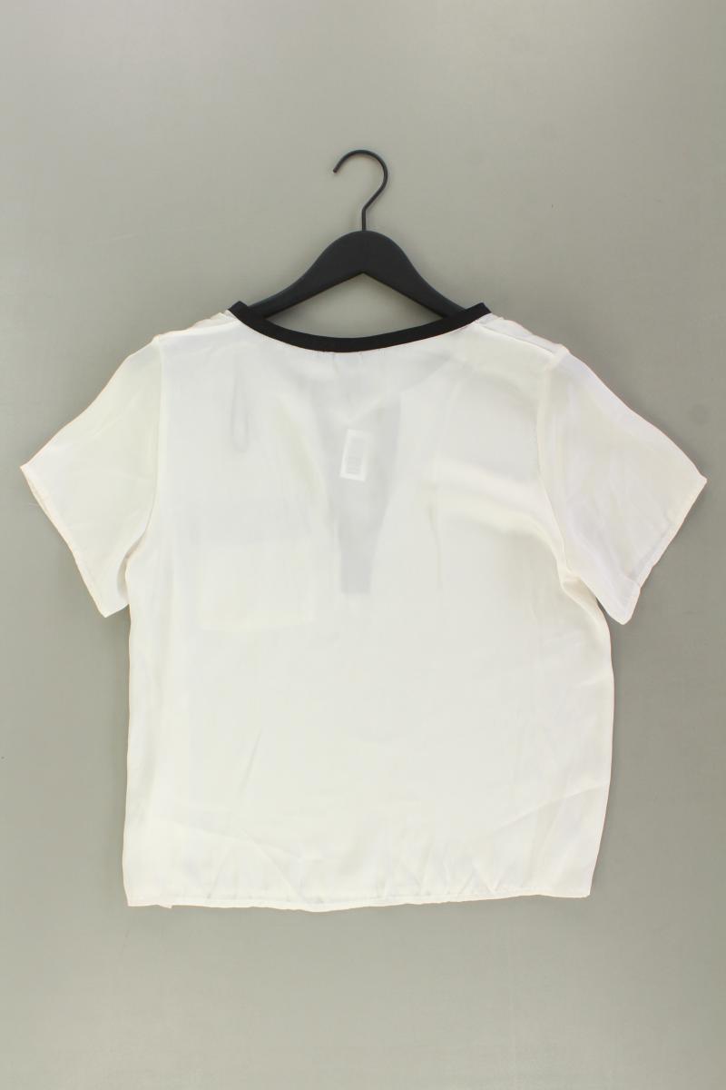 H&M Kurzarmbluse Gr. 38 creme aus Polyester