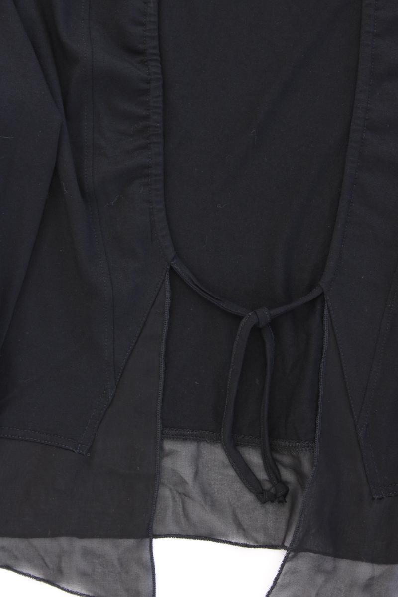 Himmelblau Bolero Jäckchen Gr. 40 3/4 Ärmel schwarz aus Viskose