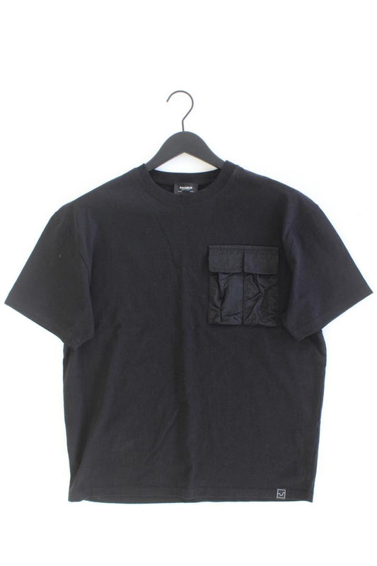 Pull&Bear T-Shirt für Herren Gr. M Kurzarm schwarz