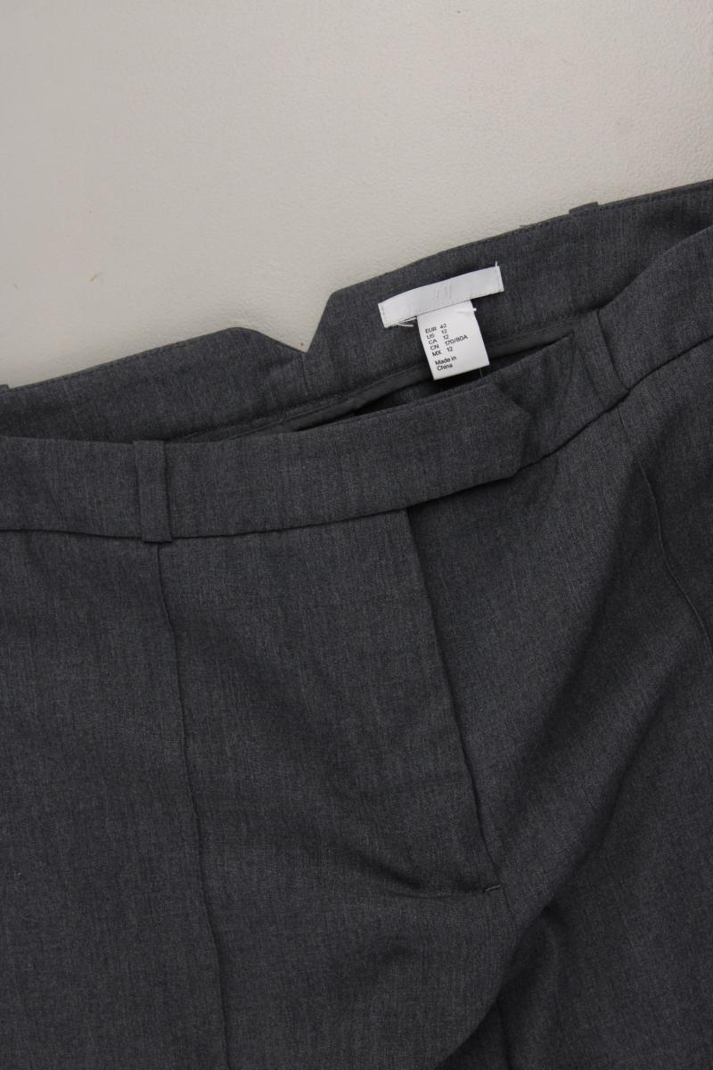 H&M Anzughose Gr. 42 grau aus Polyester