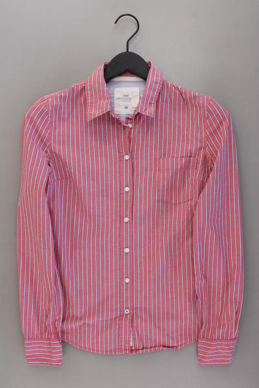 H&M L.O.G.G. Langarmbluse Gr. 38 gestreift rosa aus Baumwolle