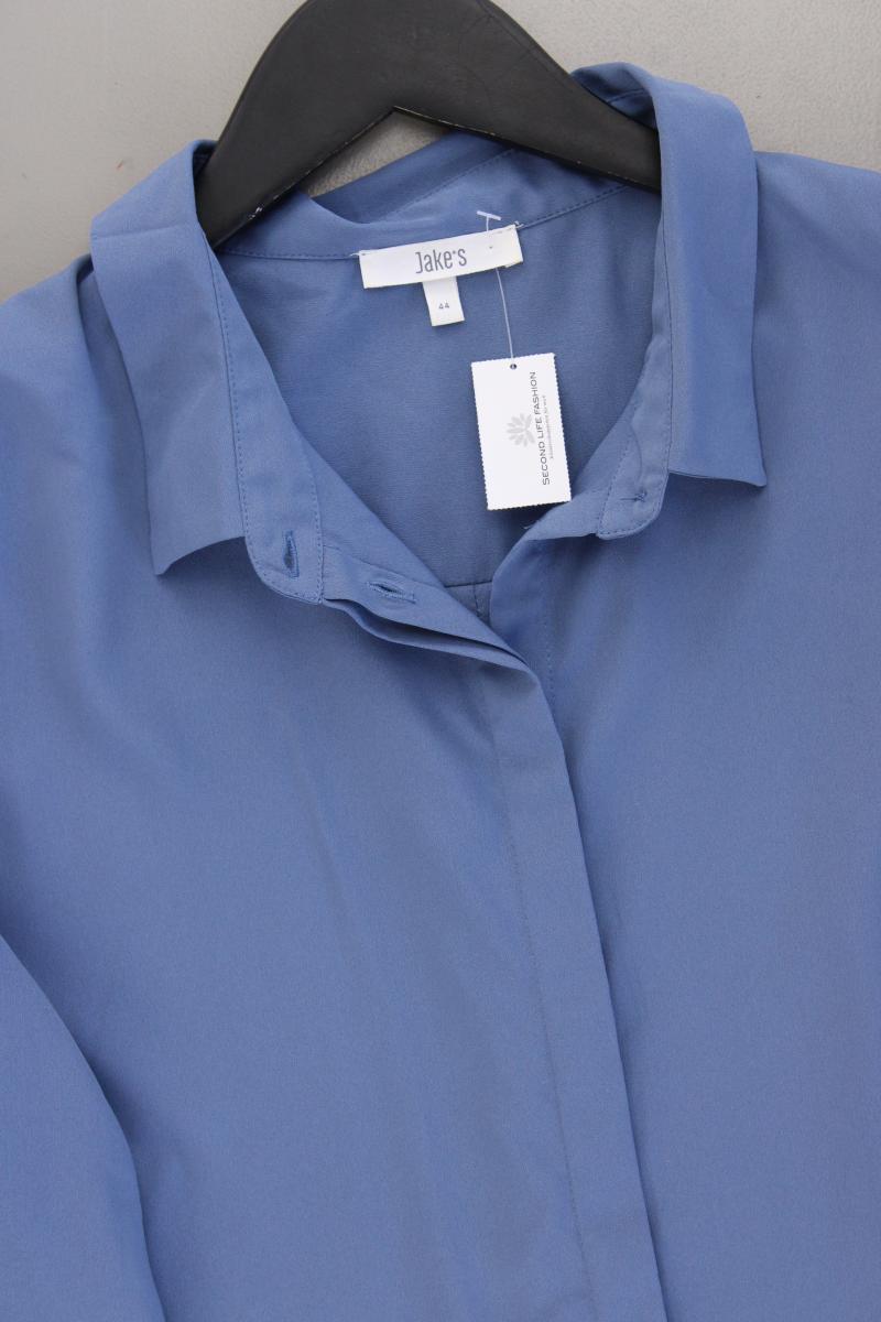 Jake*s Langarmbluse Gr. 44 blau aus Polyester