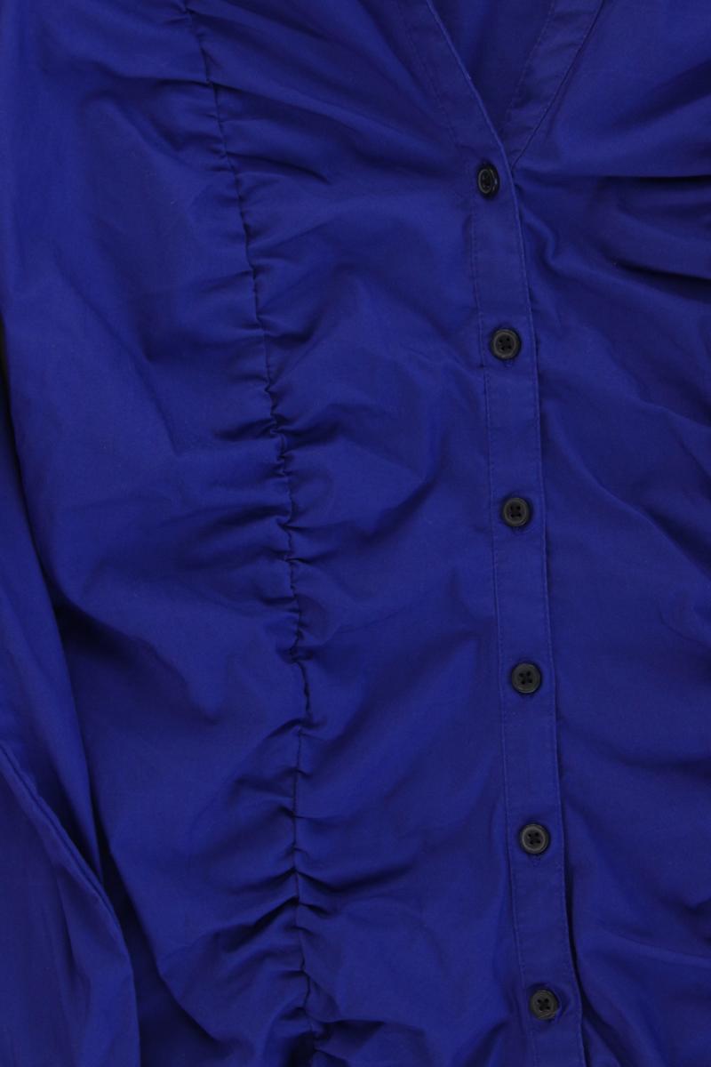 H&M Langarmbluse Gr. 40 blau aus Baumwolle