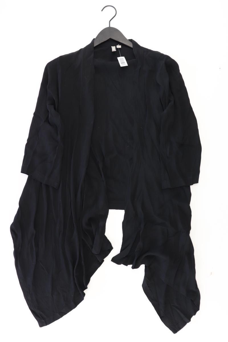 Asos Strickjacke Gr. 38 3/4 Ärmel schwarz aus Polyester