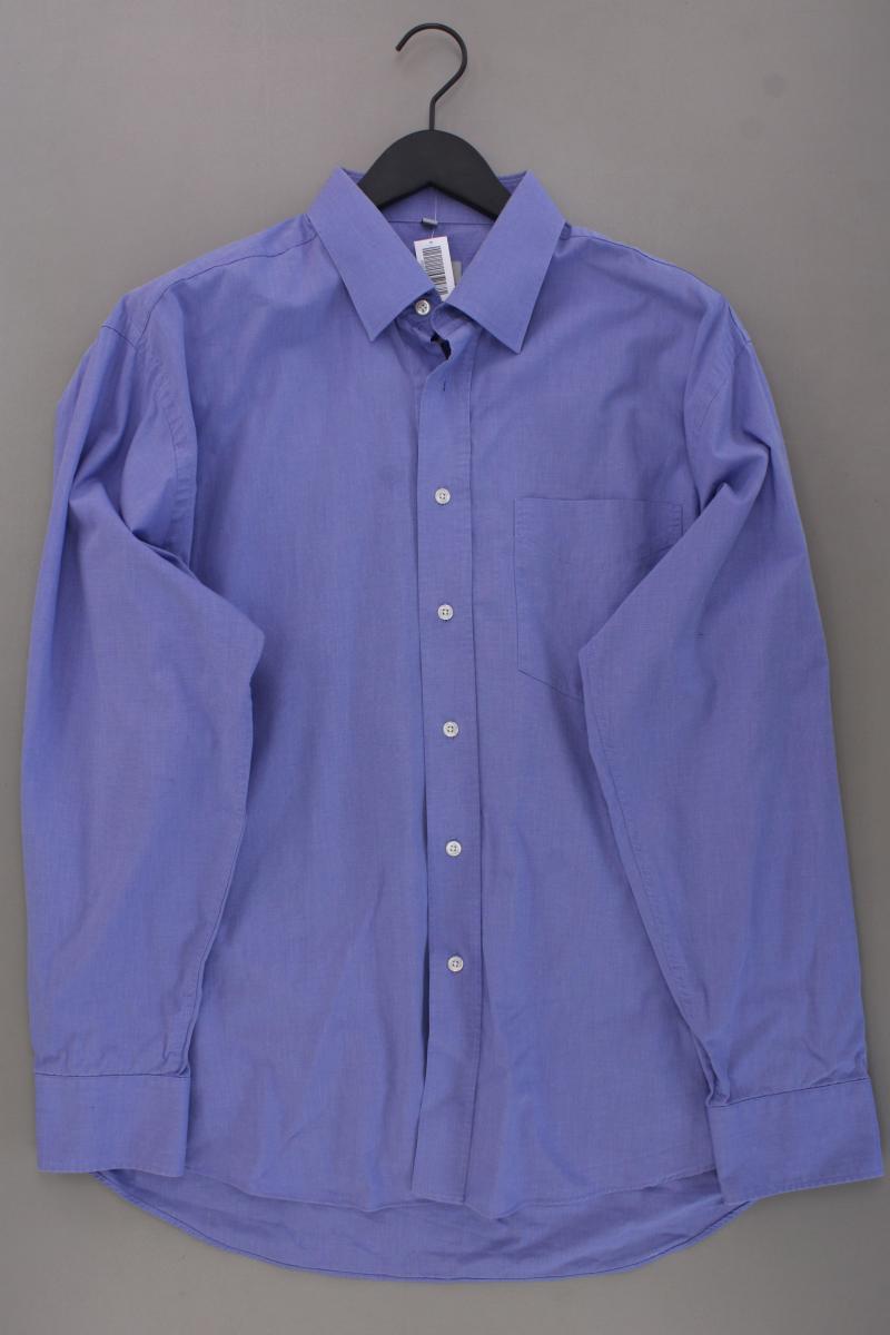 John Lord Langarmhemd für Herren Gr. XL blau