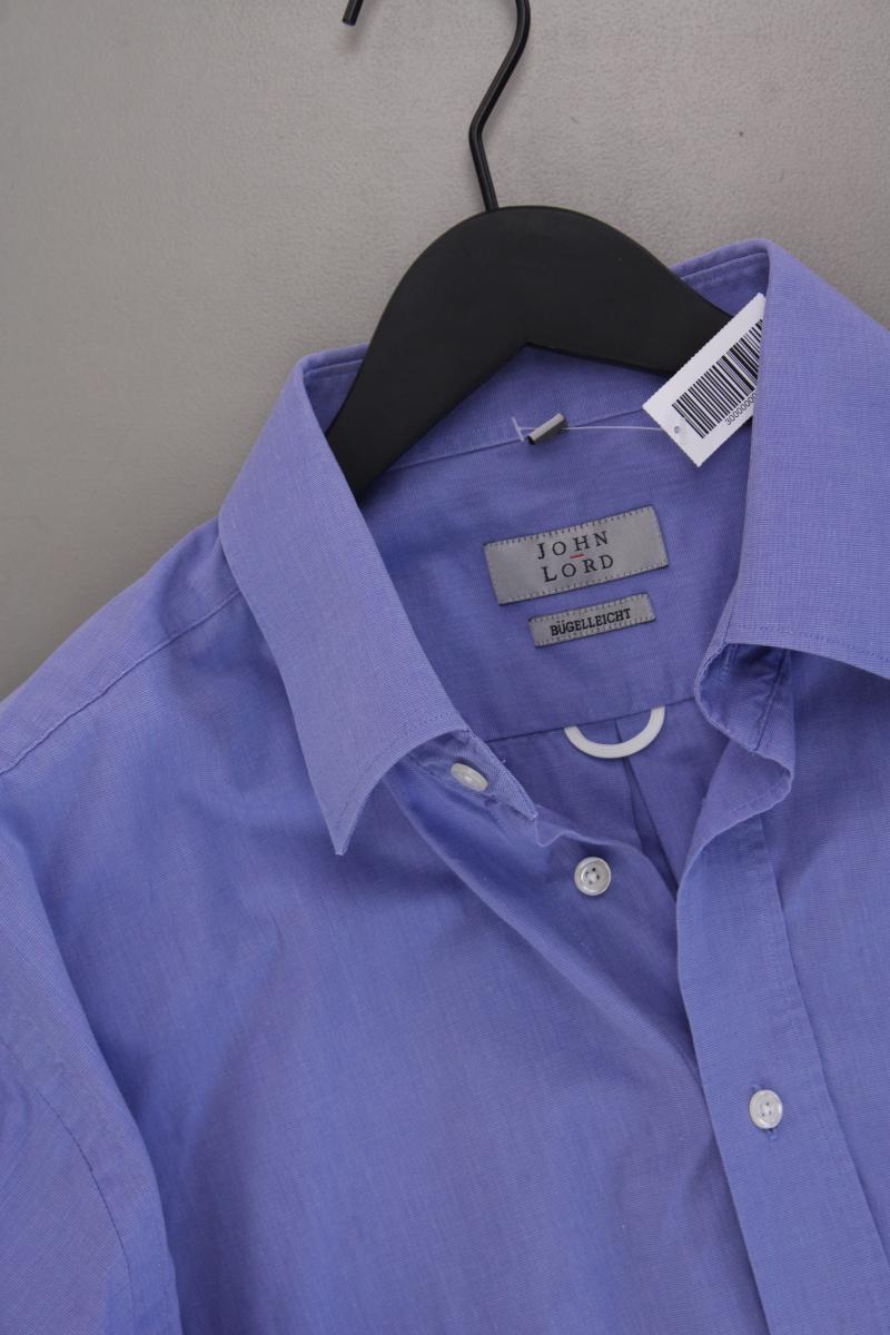 John Lord Langarmhemd für Herren Gr. XL blau