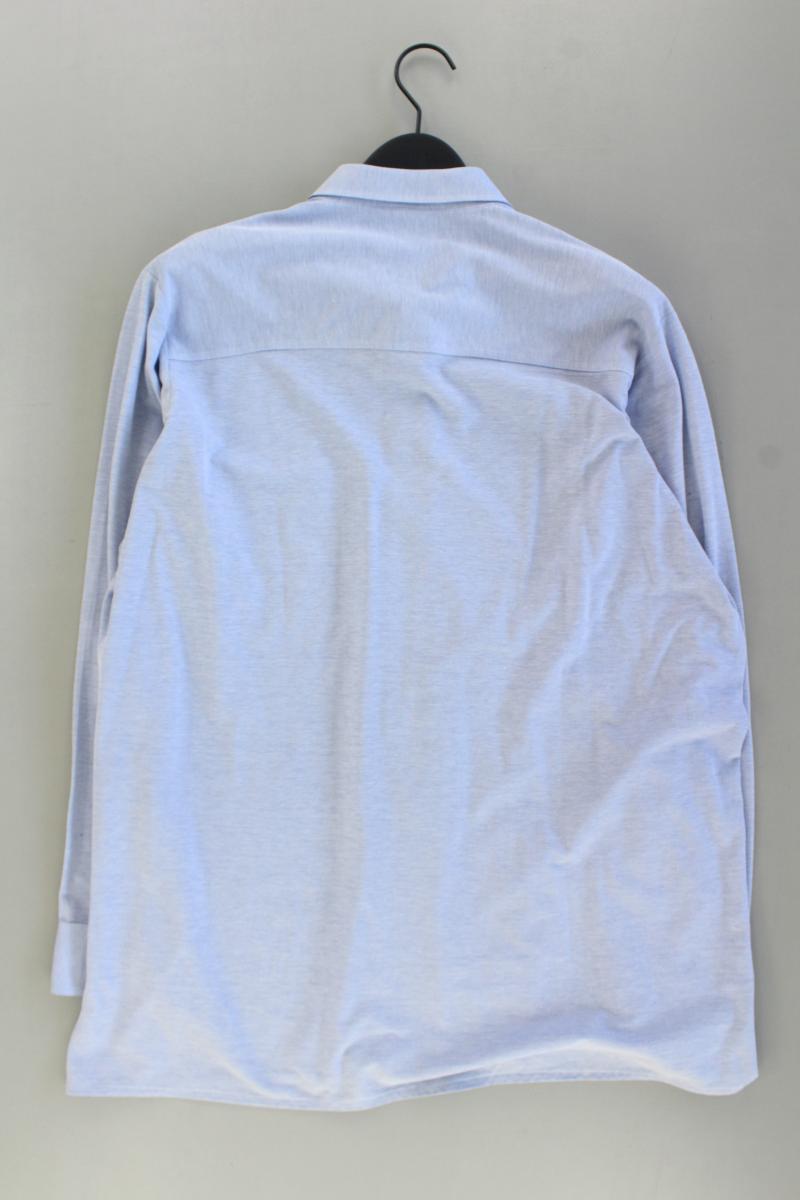 Langarmhemd für Herren Gr. 44 blau