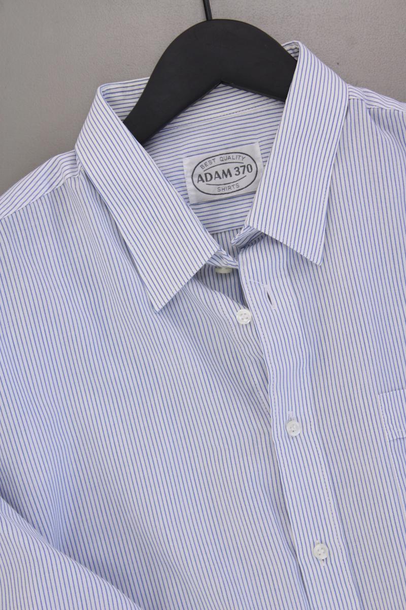Adam 360 Langarmhemd für Herren Gr. XL gestreift blau