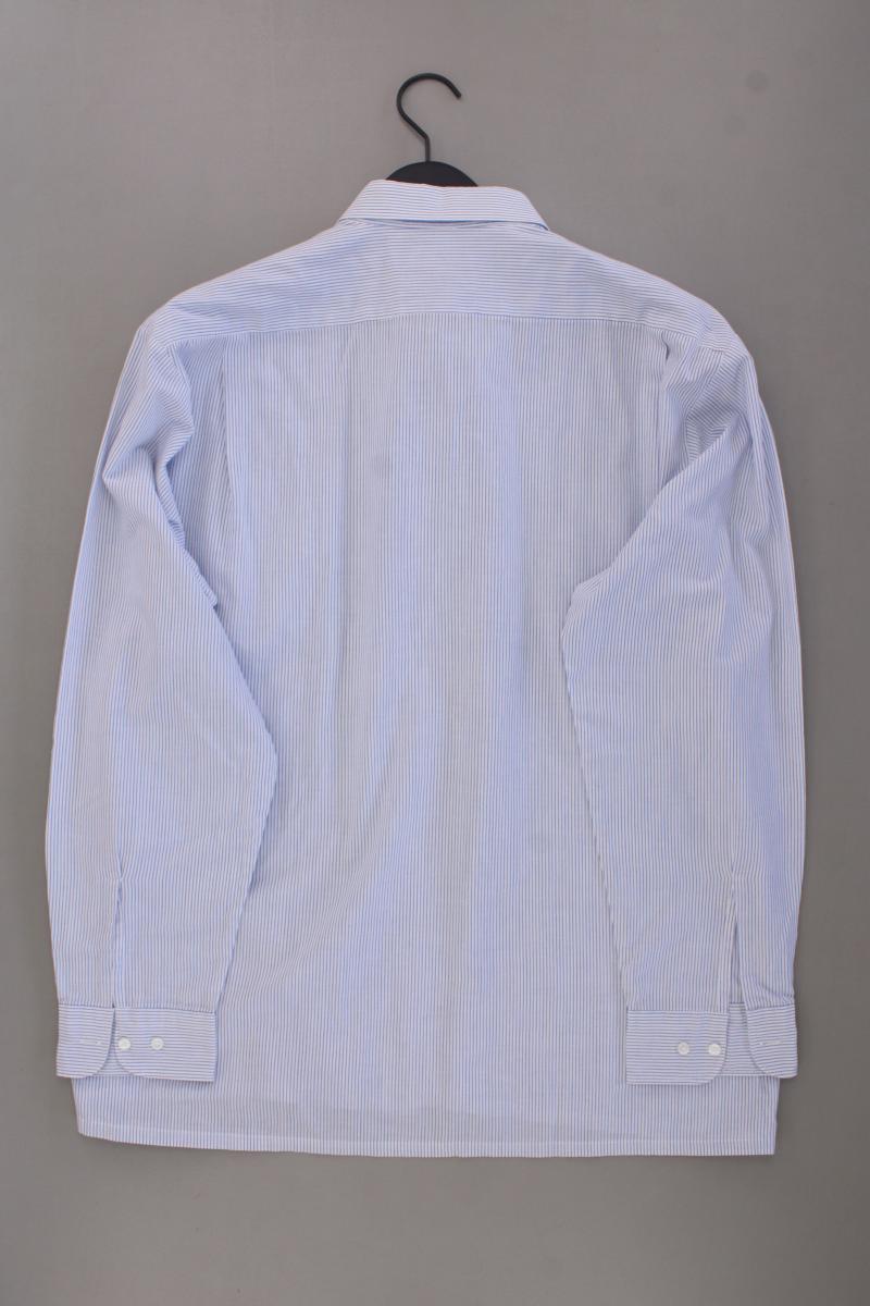 Adam 360 Langarmhemd für Herren Gr. XL gestreift blau