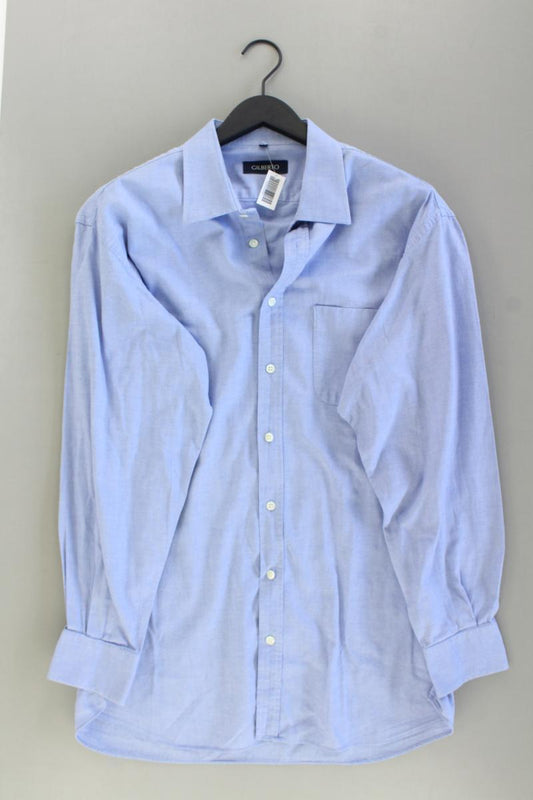 Langarmhemd für Herren Gr. 44 blau